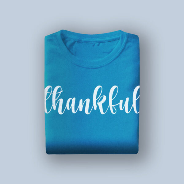 Printed Dark Blue T-shirt- Customizable Ladies T-shirt