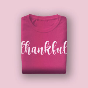 Printed Pink T-shirt- Customizable Hoodie