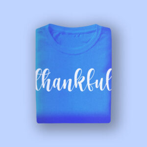 Printed Blue T-shirt- Customizable Hoodie