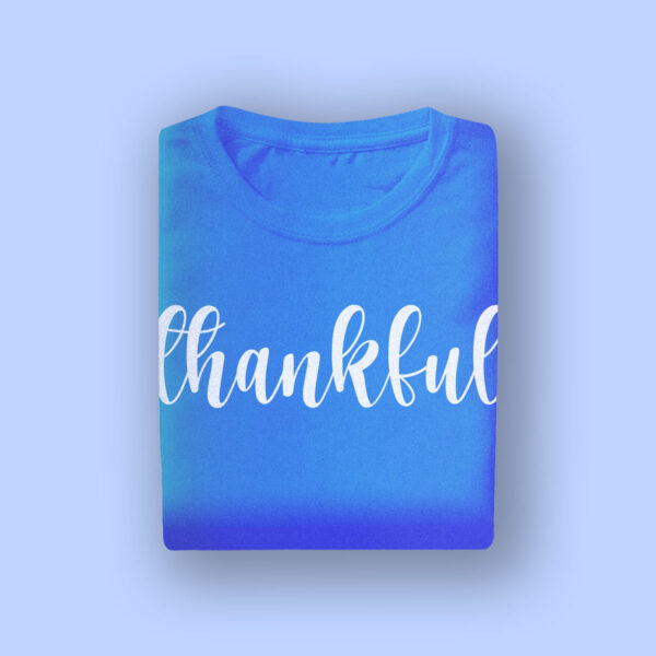 Printed Blue T-shirt- Customizable Hoodie
