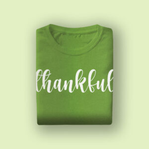 Printed Green T-shirt- Ladies Customizable Tshirt