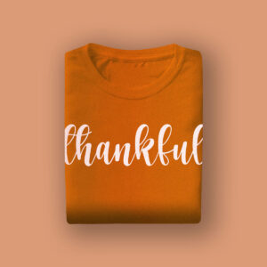 Printed Orange T-shirt- Customizable Hoodie