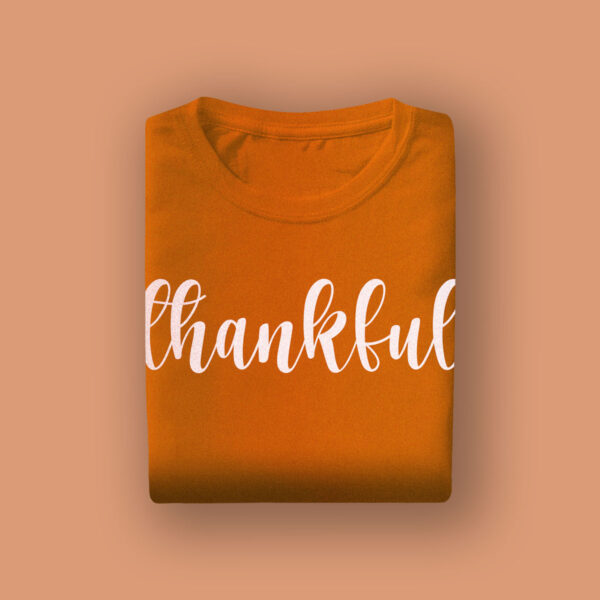 Printed Orange T-shirt- Customizable Hoodie